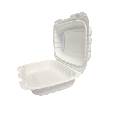 Eco 9x6 White Clamshell Containers - 150/case